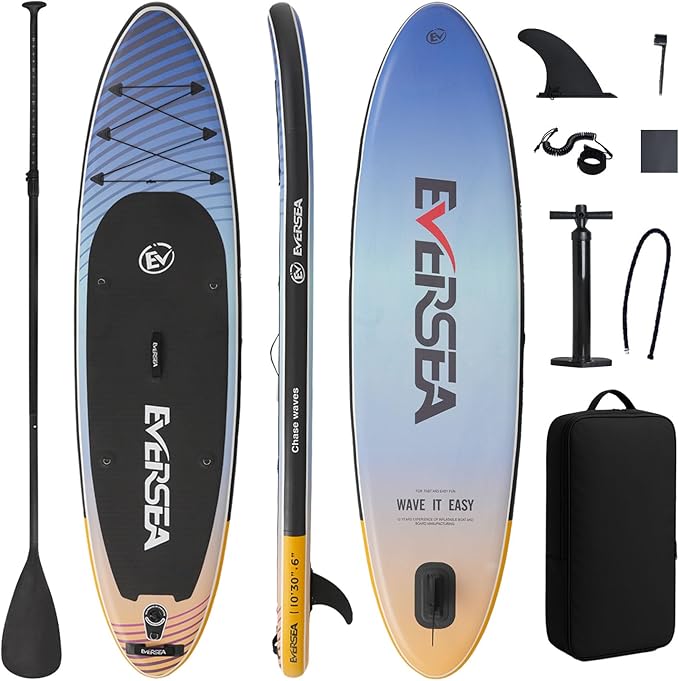 Inflatable Stand-Up Paddle Boards – Available 32"/33"/34" Widths Inflatable Paddle Board with SUP Accessories, Camera Mount, Basic All-Around SUP Board for All Skill Levels, Up to 450lbs