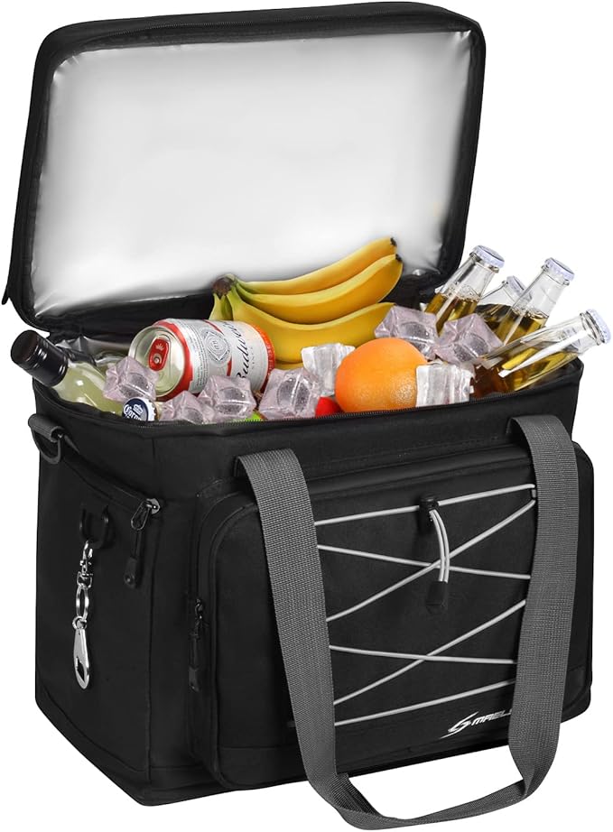 Maelstrom Collapsible Soft Cooler Bag, 24/30/60/75 Cans Beach Cooler, Ice Chest, Leakproof & Portable for Beach, Camping, Road Trips & Grocery Shopping