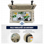 EchoSmile 25/30/35/40/60/75 Quart Rotomolded Cooler, Built to Stand up to The Rigors of The Journey