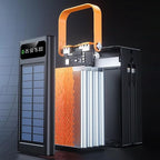 Solar Battery Mobile Bank - 120W External Power Bank, 50000mAh 4 Outputs & 3 Inputs | Portable Survival Gear with Light, Built-in Cables for Devices, Road Trip, Hiking, Backpacking, Camping, Fishing