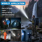 Rechargeable Flashlights High Lumens, Powerful 3 Modes Super Bright Flash Light with LCD Digital Display, Adjustable Waterproof Handheld Led Flashlights for Emergencies Camping Home Outdoor