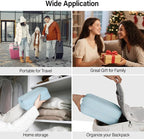 Compression Packing Cubes (Pack of 7), Expandable Luggage Organizer Bags, Hanke Packing Cubes for Travel, Double Zipper Durable Travel Packing Organizers for Suitcase Backpack and Carry-On