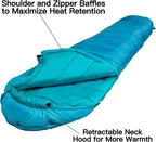 Bessport Mummy Sleeping Bag | 15-45 ℉ Extreme 3-4 Season Sleeping Bag for Adults Cold Weather– Warm and Washable, for Hiking Traveling & Outdoor Activities