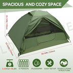 Clostnature Crux Lightweight Tent for Backpacking - 1/2/3/4 Person Ultralight Backpacking Tent, Waterproof Easy Setup Camping Tent, Hiking Tent for Outdoor, Hiking and Mountaineering