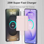 Super Fast Charger Type C,25W USB C Wall Charger Fast Charging Block &8Ft Cable Cord for Samsung Galaxy S26/S25/S24/S24 Ultra/S24+/S23 Ultra/S23/S23+/S22/S22 Ultra/S22+/S21 Ultra/S20 Ultra/Note 20/10