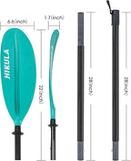 Adjustable Kayak Paddle with Carbon Shaft and PP Blade Available in 220-230/220-240/230-250cm Floating Lightweight Kayak Oars with Original Pattern
