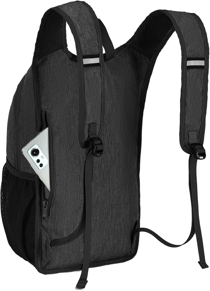 SKYSPER 10L Hiking Backpack, Foldable & Packable Lightweight Daypack for Travel, Collapsible Small Compact Hiking Backpack for Women & Men, Black
