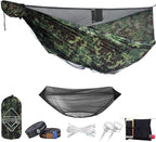 Onewind Premium 12' Camping Double Hammock with Tree Straps and Bug Net for Travel, Camping, Backpacking and Hiking