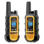 DEWALT FRS Walkie Talkies Long Range 2 Way Radio, 1 Watt, Waterproof & Rechargeable, 6 Pack with Gang Charger, DXFRS300-BCH6