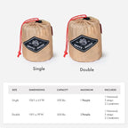 Suparpine II Hammock for Camping with Straps Included (Light Orange, Double)