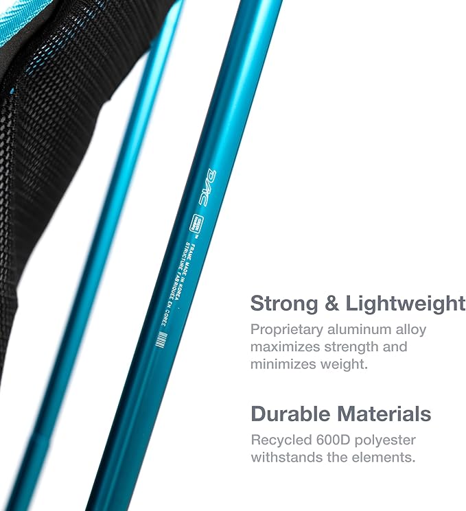 Helinox Sunset Chair Lightweight High-Back Collapsible Camping Chair Blackout, 3.4Ibs Outdoor Chairs, Picnic Chair, Portable Camping Chair, with Side Pockets