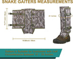 QOGIR Snake Gaiters 3 Pack: Durable Snake Guards for Hunting, Snake Gaiter Leggings for Men & Women, Snake Bite Protection for Lower Legs, Snake Proof Gaiters