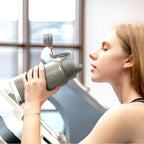 IDEUS Insulated Stainless Steel Water Bottle with 2 Leak-Proof Lids, Thermal Water Flask for Hiking Biking, 32oz, Celadon