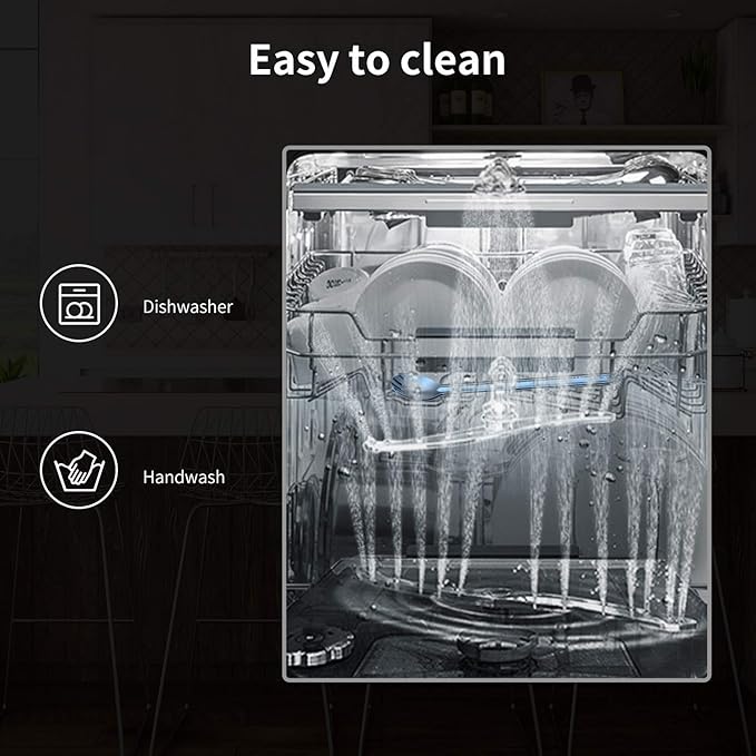 OUTXE Titanium Long Handle Spork and Spoon, 8.7-Inch Camping Set