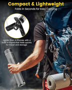 Camping Lantern Telescopic - Camping Light with 12000mAh Battery Magnetic Base, 3 Light Modes, Waterproof Rechargeable LED Hiking, Emergency, Outdoor & Indoor Use