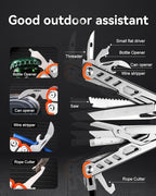 MINI Multitool Pliers,14-In-1 Survival Gear For Outdoor, Home,And Auto Repair,Birthday Christmas Gifts For Men Boyfriend Dad Husband(Grey)