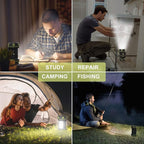 AlpsWolf Updated Camping Lantern Rechargeable, LED Flashlight Spotlight, 4800 Capacity Battery Powered, Portable Camping Light, 4+4 Modes for Emergency, Outdoor Hiking, Power Outages, Fishing