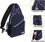 MOSISO Sling Backpack, Multipurpose Crossbody Shoulder Bag Travel Hiking Daypack
