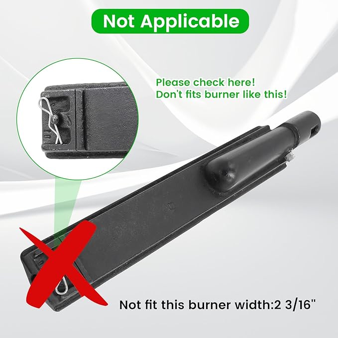 J&HYBBQ Stainless Steel Burner: 16-1/8" (402cm) Quality Heavy Duty Grill Replacement Parts with Durability & Easy Installation for Bull, Cal Flame, Charbroil, Nexgrill, Beefeater & More Gas Grills.