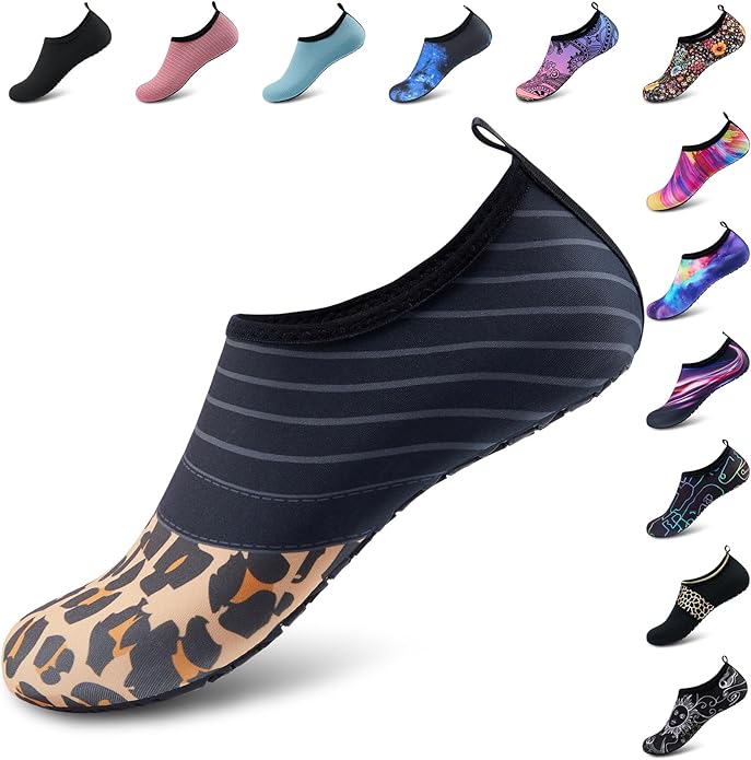 Deevike Water Shoes for Women Men Barefoot Quick-Dry Aqua Socks Slip-on for Beach Swim Surf Yoga Exercise