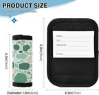 2 PC Luggage Handle Wrap Luggage Handle Covers Tags for Suitcase Bags Travel Luggage Handle Identifier Gripper Monochromatic Terrazzo Green