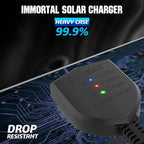 OYMSAE 12V Solar Battery Charger ，5W Waterproof Solar Battery Maintainer,Portable Solar Panel Charger with Upgraded Controller for Car, Motorcycle, Boat, Marine, RV, Trailer, Tractor,Truck, etc