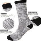 EnerWear 4 Pack Women's Merino Wool Outdoor Hiking Trail Crew Sock