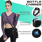 32OZ Water Bottle with Straw & Strap, BPA Free Insulated Water Bottle Keeps Cold 48H Hot 24H, Double-Wall Sport Water Bottle with Sleeve Carrier, Stainless Steel Bottle for Kids Men Woman Xmas Gift