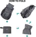 BOVIP 20L Hiking Backpack Lightweight Packable Hiking Daypack Small Travel Outdoor Foldable Shoulder Bag Gray