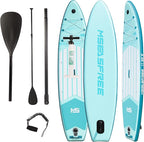 11”33“6 Premium Inflatable Stand Up Paddle Boards with Durable SUP Paddle Board Accessories Wide Stable Design Includes Backpack Required Parts Non-Slip Comfort Deck for Youth & Adults