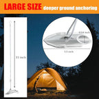 30 inch Ground Earth Anchors with Rod, Arrow Shed Anchor Kit for Securing Camping Tents, Sheds, Swing Sets, Greenhouses – Easy to Use, 6-Pack Heavy Duty Tree Stakes Retaining Wall Anchors