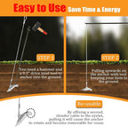 30 inch Ground Earth Anchors with Rod, Arrow Shed Anchor Kit for Securing Camping Tents, Sheds, Swing Sets, Greenhouses – Easy to Use, 6-Pack Heavy Duty Tree Stakes Retaining Wall Anchors