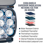 CleverMade Tahoe Collapsible Cooler Bag – Small Portable Cooler Bag for Travel, Foldable Insulated Cooler for Beach, Picnic & Road Trips, Holds Up to 18 Cans, Leakproof Soft Carry Cooler