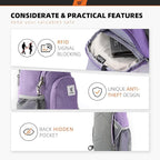 SKYSPER Sling Bag RFID Crossbody Sling Backpack Cross Body Shoulder Bag Travel Hiking Daypack for Women Men