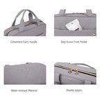 BAGSMART Toiletry Bag Travel Bag with Hanging Hook, Water-resistant Makeup Cosmetic Bag Travel Organizer for Accessories, Shampoo, Full Sized Container, Toiletries (Medium-Grey)