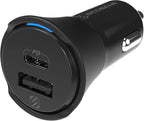 Scosche CPDCA32 PowerVolt 32Watt Certified USB Type-C & USB Type-A Fast Car Charger with Power Delivery 3.0 for All USB-C and USB-A Devices