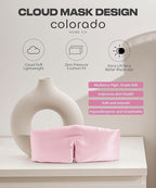 SUNDAYSILKS™ | Adjustable Silk Sleep Mask for Side Sleeper | Cloud-Like Comfort, Weighted for Deep Sleep | Soft Sleep Face Mask for Women & Men, Full Blackout, Cooling Silk Eye Mask for Sleeping