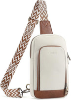 CLUCI Crossbody Bags for Women Men,Leather Sling Bag Cross Body Backpack for Woman Gifts for Women Birthday Unique