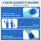 Zavothy 18L Multipurpose Hiking Backpack with 3L Water Bladder – Durable Hydration Backpack with Insulated Bladder Compartment, Hidden Helmet Holder & Rain Cover – for Hiking, Commuting, and Camping