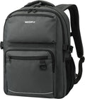 WATERFLY Travel Laptop School Backpack: College Middle School Bookbag for Women Men, TSA Friendly Business Work Casual Daypack with 15.6" Computer Compartment, Anti Theft Water Resistant Commuter Bag