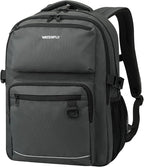 WATERFLY Travel Laptop School Backpack: College Middle School Bookbag for Women Men, TSA Friendly Business Work Casual Daypack with 15.6" Computer Compartment, Anti Theft Water Resistant Commuter Bag