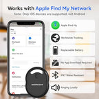 Air Tracker Tags-4 Pack [Apple MFI Certified], Smart Bluetooth Tracker Works with Apple Find My APP (iOS Only, Not for Android), Key Finder and Item Locator Smart Tag for Keys, Luggage, Backpack
