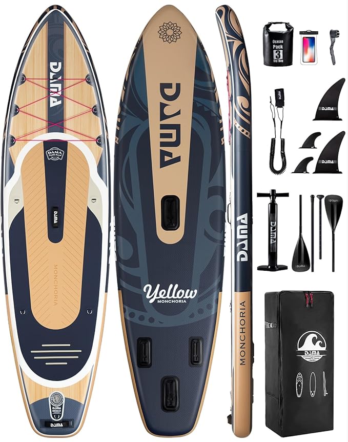DAMA 11'*34"*6" Stand Up Paddle Board, Inflatable Paddle Board,Inflatable Paddle Boards for Adults w/a Wide, Smooth and Non Slip Deck, Versatile Styles, Suitable for Adults