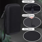 co2CREA Case for Anker Zolo Magnetic Power Bank Wireless Portable Charger, Hard Travel Case Compatible with Anker 5,000mAh / 10,000mAh Magsafe Battery Pack (Black Case)