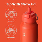 BOTTLE BOTTLE 40 oz sports water bottle stainless steel insulated water bottle with straw and pills holder