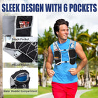 Lightweight Running Vest for Women and Men Hydration Backpack Pack with 1.5L Water Bladder Bag for Hiking Trail Running Gear Cycling Marathon