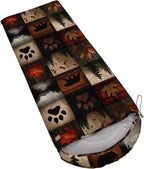 QOOMO Animals Camping Sleeping Bags,3 Season Warm & Cool Weather,Lightweight,Waterproof Sleeping Bags for Adults & Kids,Traveling,and Outdoors,Camping Gear Equipment