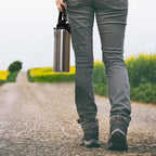 Volhoply 40 oz Insulated Water Bottles Paracord Handle, Stainless Steel Bottle with Spout Lid, Double Walled Metal Travel Water Cups with Wide Mouth, Reusable Water jug for Adults (Silver,1 Set)