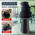 NUMANU 2026 Upgraded XXL Collapsible Stool with Cushion & Bag, 1000lbs Max Weight, 19.7" Heavy Duty Portable Retractable Telescoping Folding Seat Chair or Travel Footrest