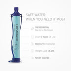 LifeStraw Personal Water Filter for Hiking, Camping, Travel, and Emergency Preparedness